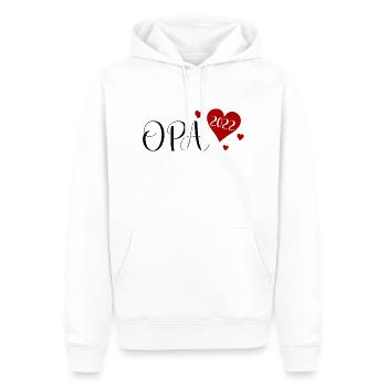 Opa 2022 - Männer Premium Bio Hoodie - Weiß - Vorne - Nico (187cm)