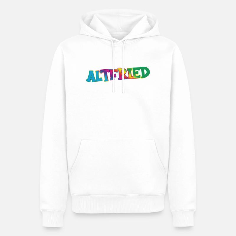 Altfried - Männer Premium Bio Hoodie - Weiß