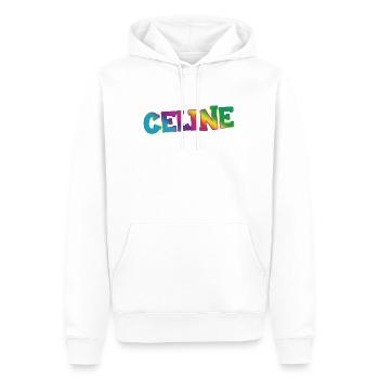 Céline - Sweat à capuche Premium bio Homme - blanc - Devant - Nico (187cm)