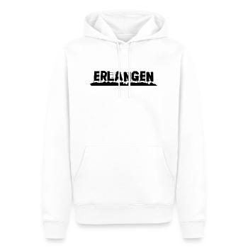 Erlangen - Männer Premium Bio Hoodie - Weiß - Vorne - Nico (187cm)