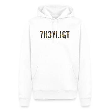 sms chat language fortifications english three 3 three - Men’s Premium Organic Hoodie - white - Front - Nico (187cm)