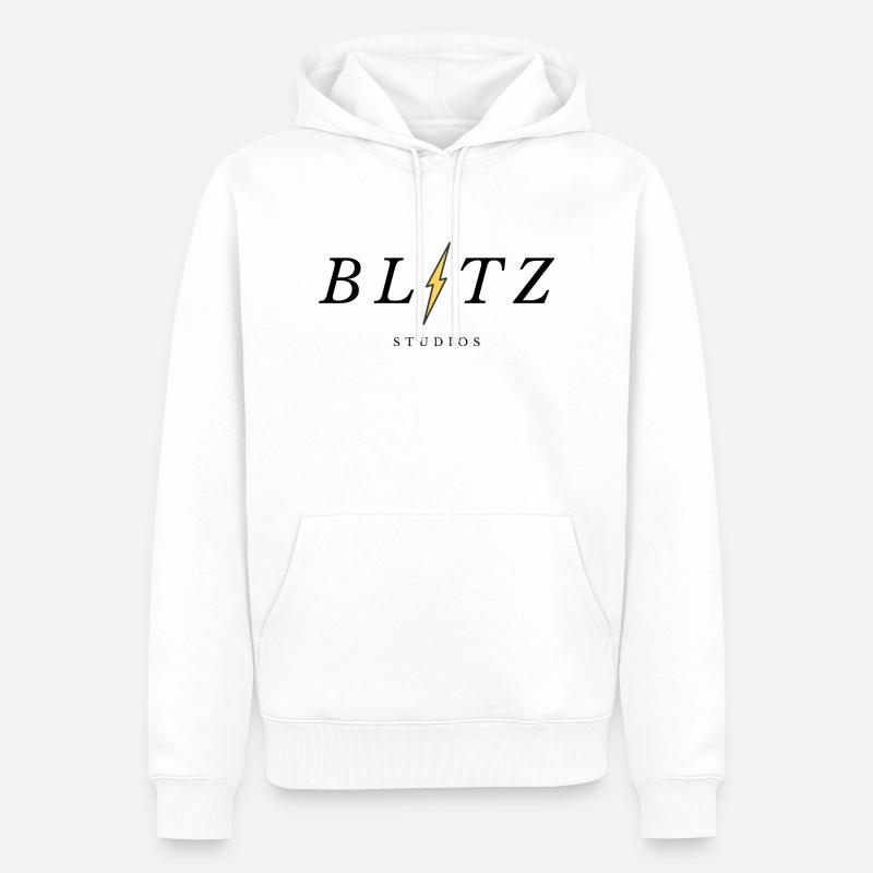 Blitz STUDIOS - Sweat à capuche Premium bio Homme - blanc