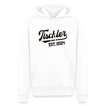 Tischler 2024 Beruf Tischlerei Schreinerei Meister - Männer Premium Bio Hoodie - Weiß - Vorne - Nico (187cm)