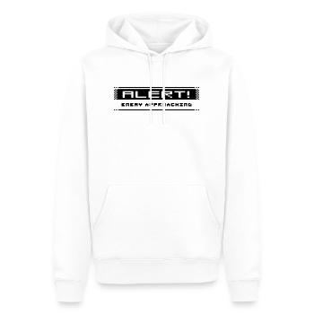 8Bit Alarm - Männer Premium Bio Hoodie - Weiß - Vorne - Nico (187cm)