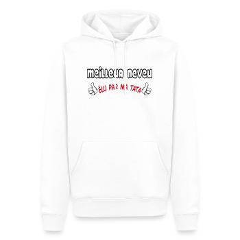 BESTER Neffe - Männer Premium Bio Hoodie - Weiß - Vorne - Nico (187cm)