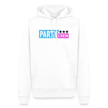 Party Crew Fun Stars Celebrate Team Friends Member - Sweat à capuche Premium bio Homme - blanc - Devant - Nico (187cm)