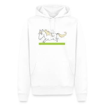 sweet Pony - Männer Premium Bio Hoodie - Weiß - Vorne - Nico (187cm)