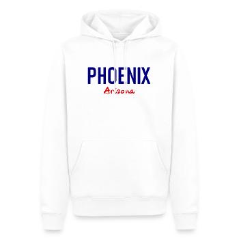 Phoenix - Arizona - États-Unis - États-Unis d’Amérique - Sweat à capuche Premium bio Homme - blanc - Devant - Nico (187cm)