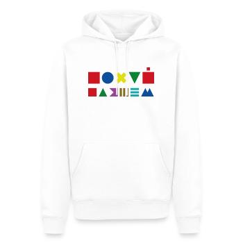 Похуй, пляшем Танцы по лезвию Не парься — танцуй - Men’s Premium Organic Hoodie - white - Front - Nico (187cm)