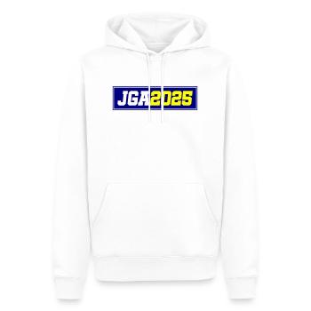 Jga 2025 - Männer Premium Bio Hoodie - Weiß - Vorne - Nico (187cm)