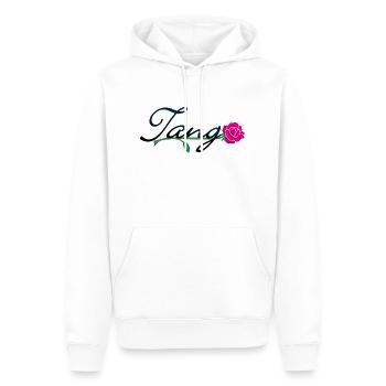 mot tango à la rose (DDP) - Sweat à capuche Premium bio Homme - blanc - Devant - Nico (187cm)