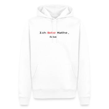 Mathe Ironie Shirt - Männer Premium Bio Hoodie - Weiß - Vorne - Nico (187cm)