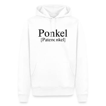 Ponkel- cooler Patenonkel - Männer Premium Bio Hoodie - Weiß - Vorne - Nico (187cm)