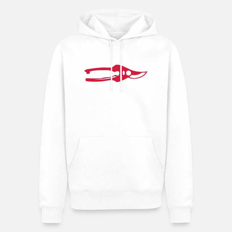 Gartengeräte Garten Gartenschere Garten - Männer Premium Bio Hoodie - Weiß