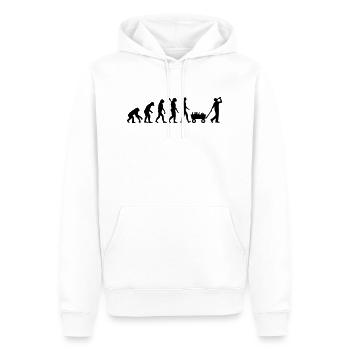 Alkohol - Männer Premium Bio Hoodie - Weiß - Vorne - Nico (187cm)