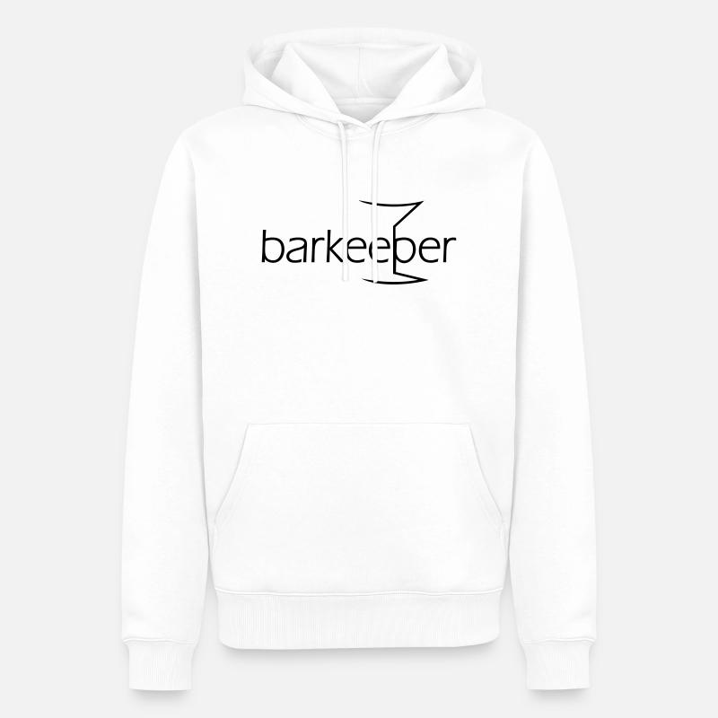 barkeeper (e, 1c) - Männer Premium Bio Hoodie - Weiß