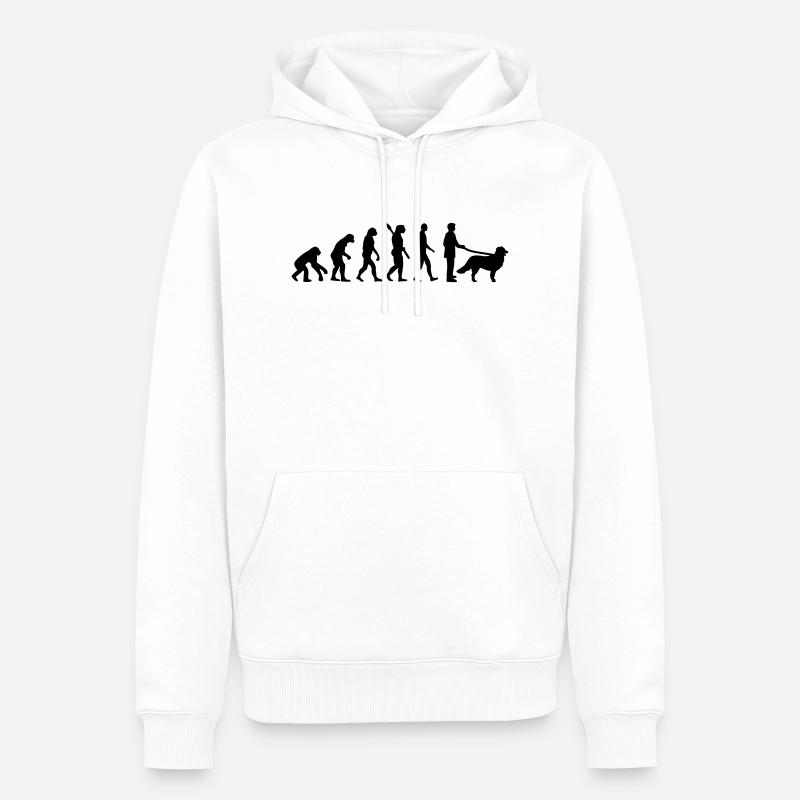 Bernese mountain - Sweat à capuche Premium bio Homme - blanc