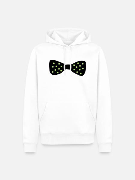bow_tie - Men’s Premium Organic Hoodie - white
