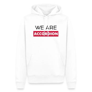 Accordéon Accordéoniste Musique Musicien Concert - Sweat à capuche Premium bio Homme - blanc - Devant - Nico (187cm)