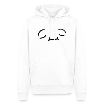 Conception de visage détendue - Sweat à capuche Premium bio Homme - blanc - Devant - Nico (187cm)