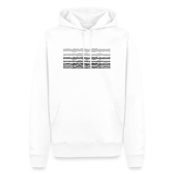 Design Linien Streifen - Männer Premium Bio Hoodie - Weiß - Vorne - Nico (187cm)