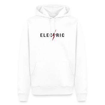 Electrician Lineman Wireman - Men’s Premium Organic Hoodie - white - Front - Nico (187cm)