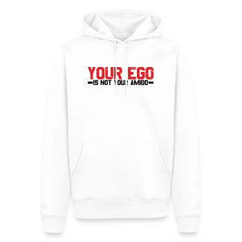 Your Ego Is Not Your Amigo 15 - Männer Premium Bio Hoodie - Weiß - Vorne - Nico (187cm)