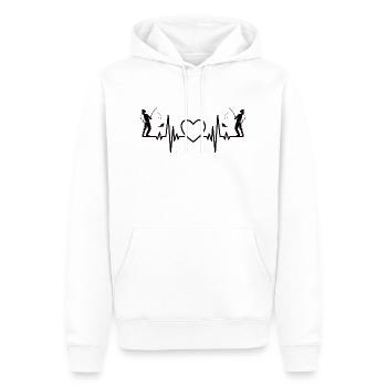 Pêche Pêche Hameçons de pêche Pêche Pêche - Sweat à capuche Premium bio Homme - blanc - Devant - Nico (187cm)