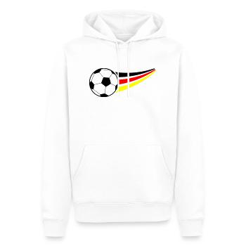 Football - Sweat à capuche Premium bio Homme - blanc - Devant - Nico (187cm)