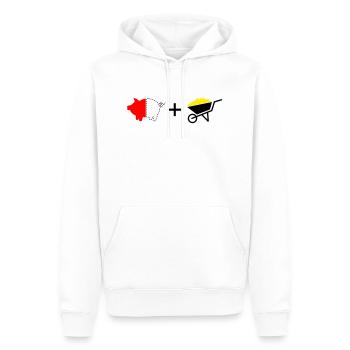 T shirt Guido - Männer Premium Bio Hoodie - Weiß - Vorne - Nico (187cm)