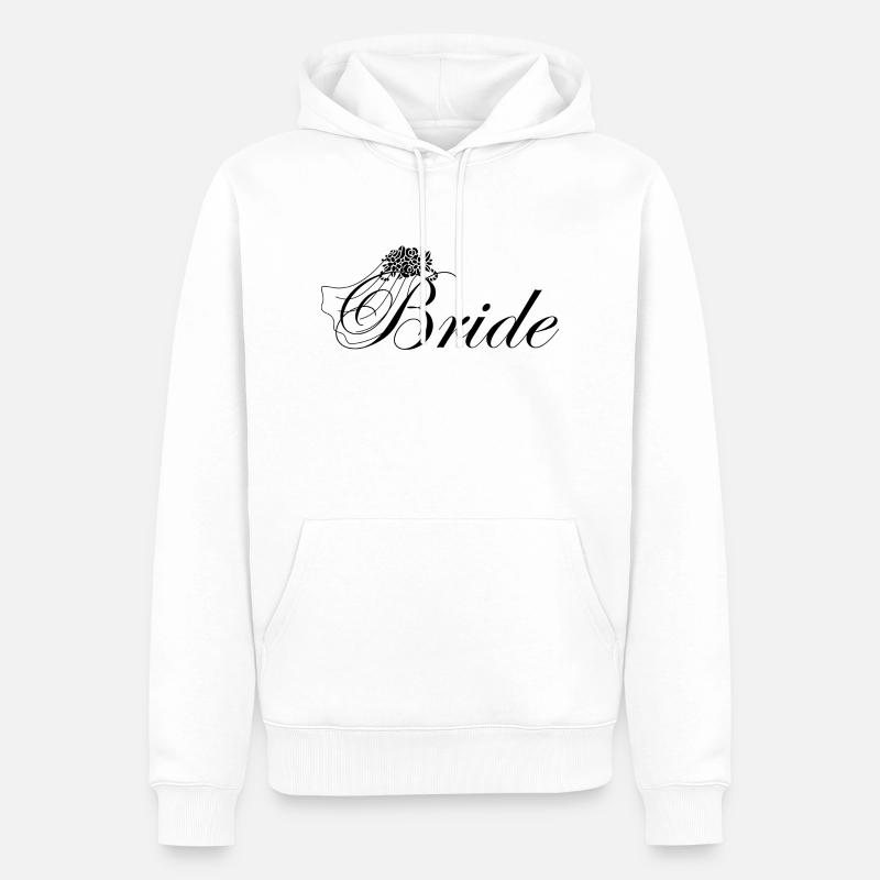 Bride - la mariée - Sweat à capuche Premium bio Homme - blanc