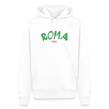 Rome - Rome - Italie - Italie - Italie - Sweat à capuche Premium bio Homme - blanc - Devant - Nico (187cm)