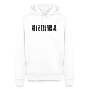 Kizomba break - Sweat à capuche Premium bio Homme - blanc - Devant - Nico (187cm)