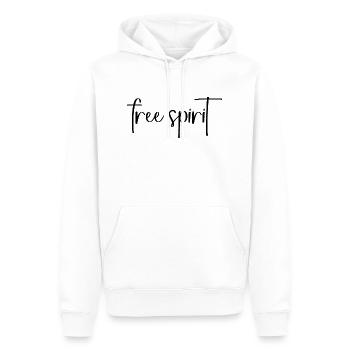 Free Spirit - Men’s Premium Organic Hoodie - white - Front - Nico (187cm)