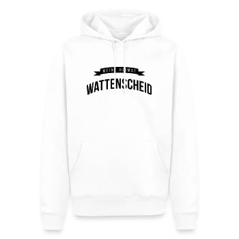 Wattenscheid, meine Heimat - Männer Premium Bio Hoodie - Weiß - Vorne - Nico (187cm)