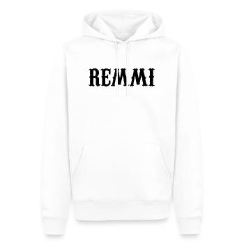 Remmi Demmi Design de couple Cadeau - Sweat à capuche Premium bio Homme - blanc - Devant - Nico (187cm)