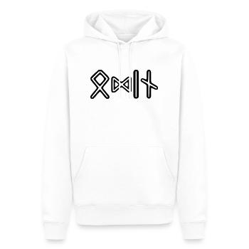 Wikinger Odin - Männer Premium Bio Hoodie - Weiß - Vorne - Nico (187cm)