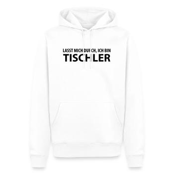tischler - Männer Premium Bio Hoodie - Weiß - Vorne - Nico (187cm)