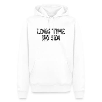 Long time no sea. - Männer Premium Bio Hoodie - Weiß - Vorne - Nico (187cm)