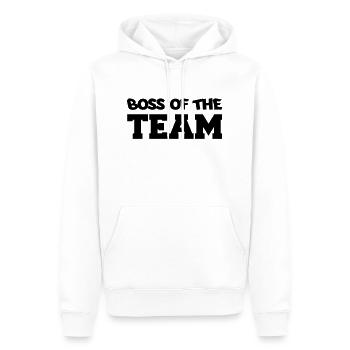 boss_of_the_team - Sweat à capuche Premium bio Homme - blanc - Devant - Nico (187cm)
