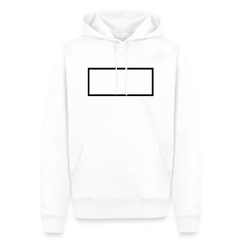 Forme / Symbole / Rond / Custom / Personnaliser - Sweat à capuche Premium bio Homme - blanc - Devant - Nico (187cm)