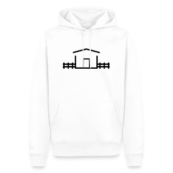 Haus Garten - Männer Premium Bio Hoodie - Weiß - Vorne - Nico (187cm)