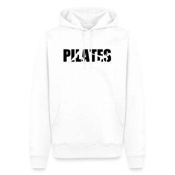 Pilates - Men’s Premium Organic Hoodie - white - Front - Nico (187cm)