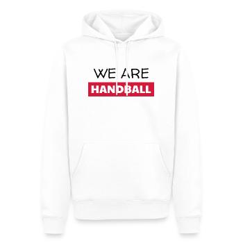Handball Handballer Sport Sportler Spieler - Männer Premium Bio Hoodie - Weiß - Vorne - Nico (187cm)