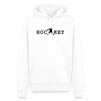 hockey - Männer Premium Bio Hoodie - Weiß - Vorne - Nico (187cm)