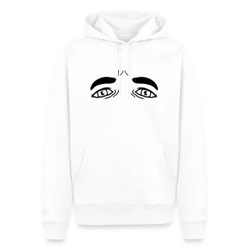 Weinende traurige Augen Design - Männer Premium Bio Hoodie - Weiß - Vorne - Nico (187cm)