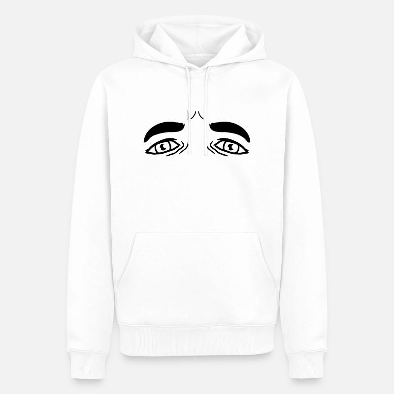 Conception de Crying Sad Eyes - Sweat à capuche Premium bio Homme - blanc