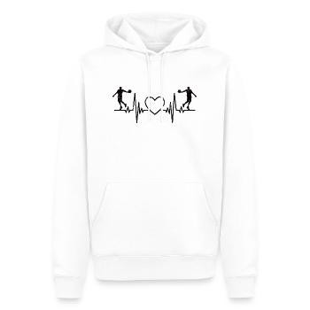 Basketball Verein Basketballliebhaber Basketballer - Männer Premium Bio Hoodie - Weiß - Vorne - Nico (187cm)