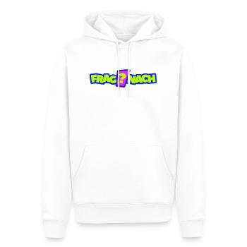 Frag Nach Logo - Männer Premium Bio Hoodie - Weiß - Vorne - Nico (187cm)
