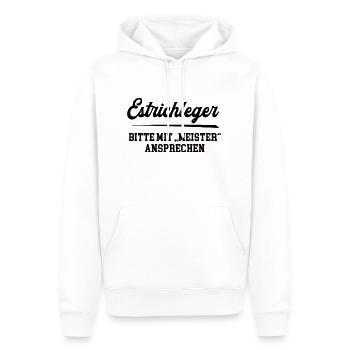 Estrichleger Meister Prüfung Bestanden Bodenleger - Männer Premium Bio Hoodie - Weiß - Vorne - Nico (187cm)
